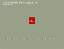 Tablet Screenshot of katherinefield.com